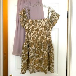 Paisley off the shoulder dress from ASOS